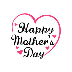 Happy mothers day typography vector design