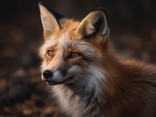 Obraz premium Captivating Red Fox Photo - AI Generated Generative AI