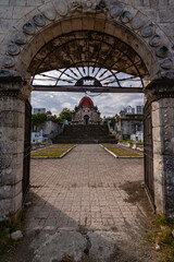 San Joaquin, Iloilo, Philippines - The entrance leading to the mortuary chapel of the historic Campo Santo, one of the oldest cemeteries in the island of Panay.