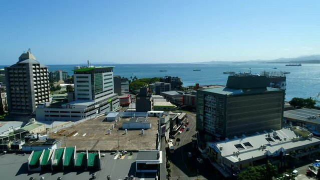 south pacific island fiji aerial film