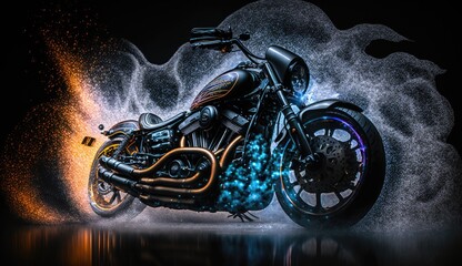 Obraz premium cool classic motorcycle