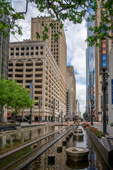 Views along Main Street in the center of Houson's financial distritct.