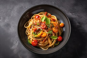 Visual representation of the food served at the table with generative AI