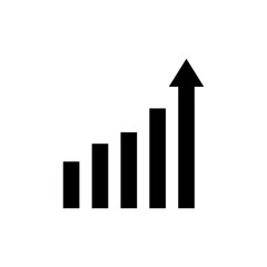 growth of business vector icon illustration on white background