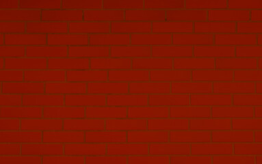 Fototapeta na wymiar Texture of red color brick wall as background