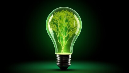 green light bulb