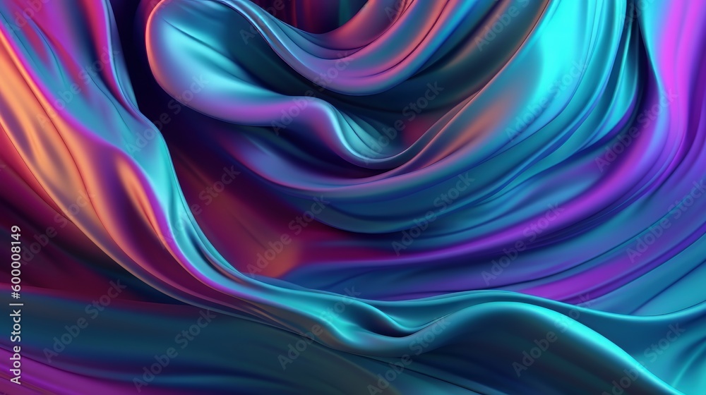 Poster A vibrant and dynamic wavy pattern background. Generative ai