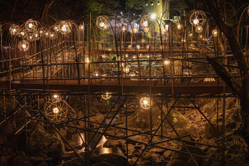 三重 - 【赤目四八滝　幽玄の竹あかり】