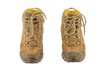old trekking boots