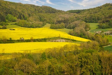 Beautiful Landscape in Hohenlohe, Baden-Württemberg, Germany, Europe
