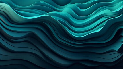 Obraz premium A blue abstract background with flowing waves. Generative ai
