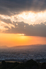 奈良 - 【 若草山の夕暮れ】