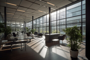 modern office interior in Frankfurt