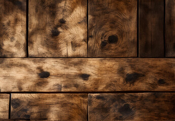 Close up of vintage old wooden floor