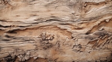 Naklejka premium A detailed close-up of the texture and patterns on the bark of a tree trunk. Generative ai