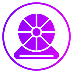 Obraz premium hamster wheel gradient icon