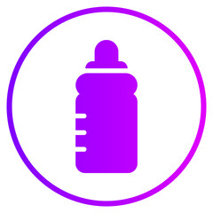 feeding bottle gradient icon