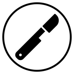 scalpel glyph icon