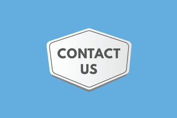 Contact Us text Button. Contact Us Sign Icon Label Sticker Web Buttons