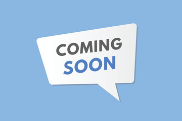 Coming Soon text Button. Coming Soon Sign Icon Label Sticker Web Buttons
