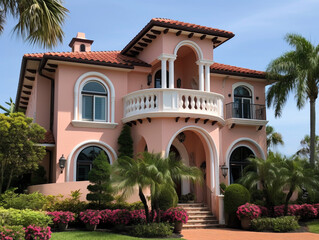 Fototapeta premium A Home with a Coastal Architecture Design | Generative AI