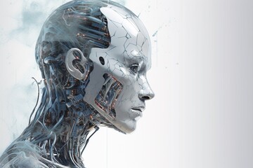 Advanced Artificial Intelligence Robot Created with Generative AI