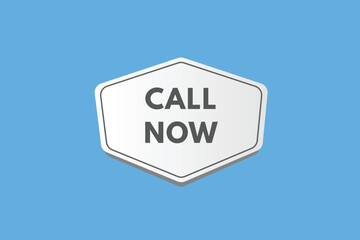 Call Now text Button. Call Now Sign Icon Label Sticker Web Buttons
