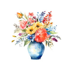 002-vase of flowers-transparent - 2