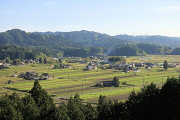 日本の田舎の風景