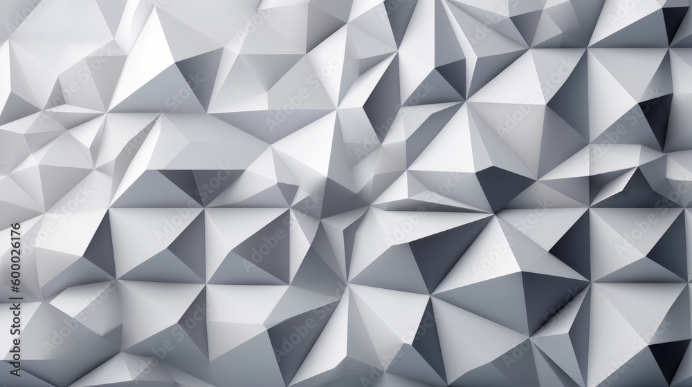 Aufkleber A geometric abstract background with black and white triangles. Generative ai