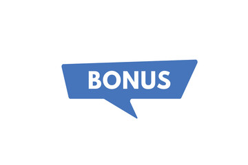 Bonus text Button. Bonus Sign Icon Label Sticker Web Buttons