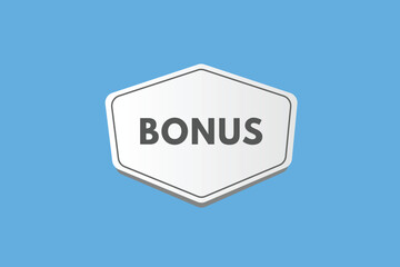 Bonus text Button. Bonus Sign Icon Label Sticker Web Buttons