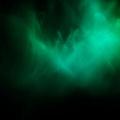 Green fog abstract background Generative AI