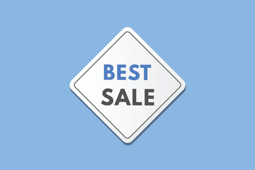 Best Sale text Button. Best Sale Sign Icon Label Sticker Web Buttons