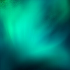 Dark green & blue fog abstract background Generative AI