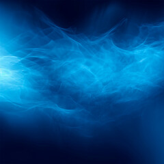 Obraz premium Dark blue fog abstract background Generative AI
