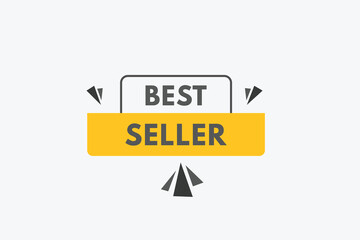 Best Seller text Button. Best Seller Sign Icon Label Sticker Web Buttons