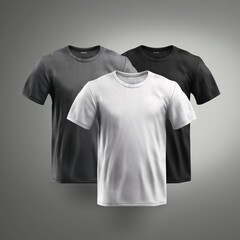 Various Color T-Shirt, Copy Space, AI generative