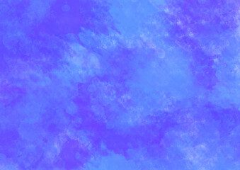 Fototapeta na wymiar 青のしぶきを感じる水彩風の背景素材