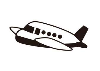 飛行機　モノクロ