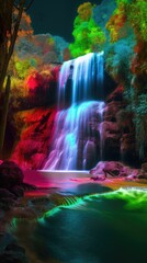 Waterfall courful images