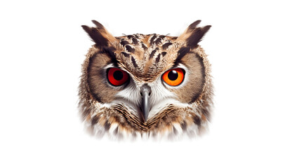 Fototapeta premium owl isolated on transparent background cutout image