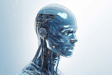 Advanced Artificial Intelligence Robot Created with Generative AI