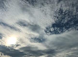 clouds and sun