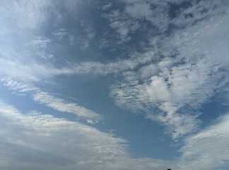 blue sky with clouds
