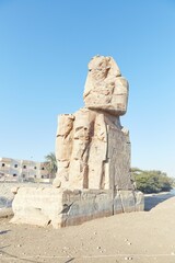 The Stunning Colossi of Memnon on the West Bank of Luxor, Egypt