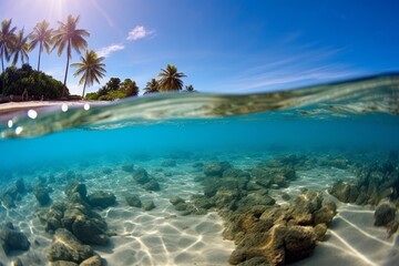 Fototapeta na wymiar tropical paradise island dream