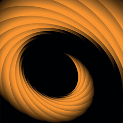 abstract orange background with spiral