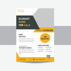 Creative and clean real estate flyer for real estate and property business.