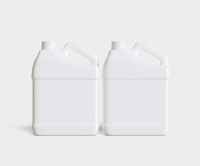 White jerry can image made with 3D software for packanging